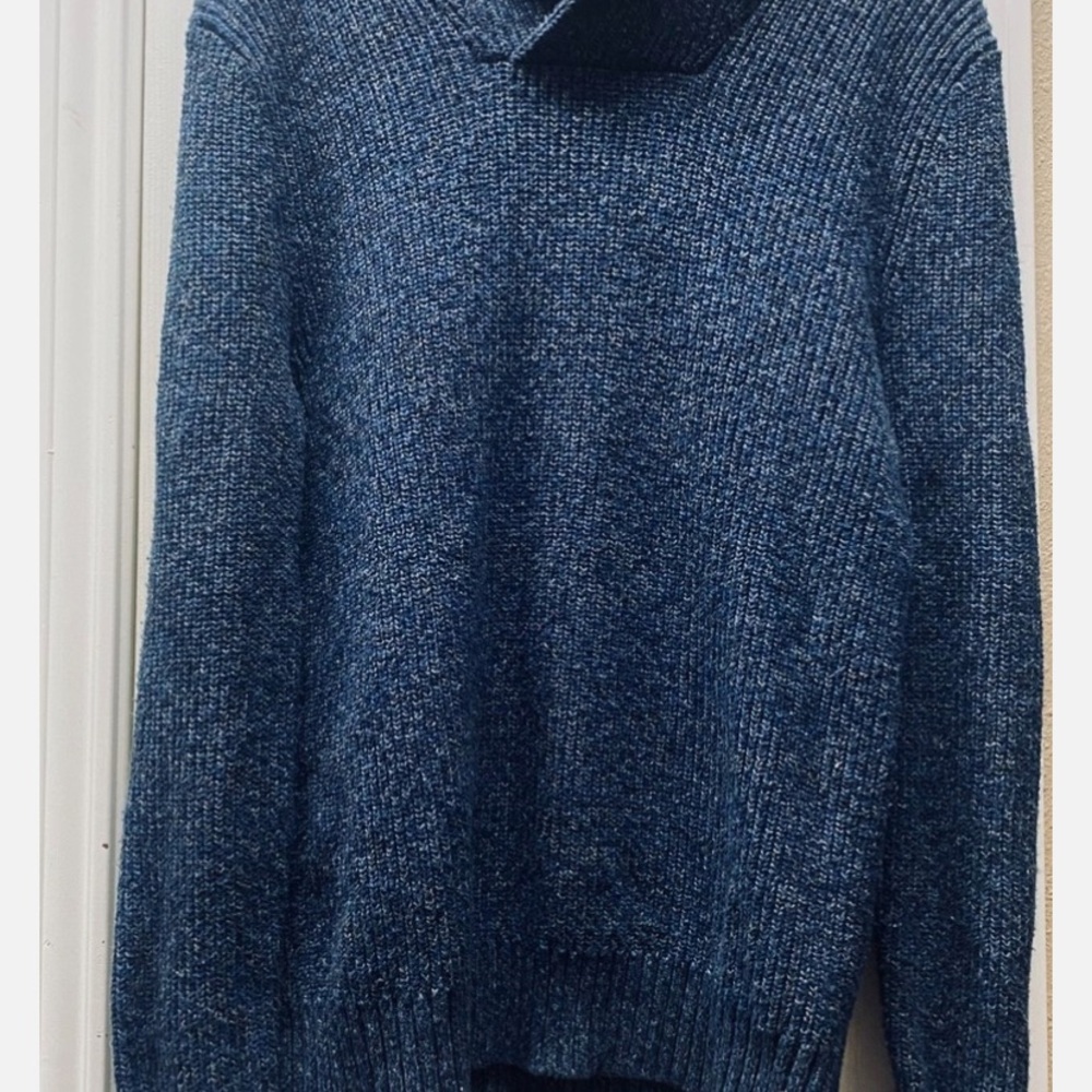 American Eagle Outfitters Men's Turtleneck Sweater - Deep Blue